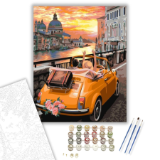 Számfestő.hu Utazás - számfestő készlet – 40×50 cm (Keretre feszítve) kreatív és készségfejlesztő