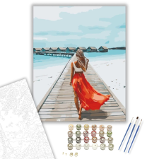 Számfestő.hu Vakáció - számfestő készlet – 40×50 cm (Keretre feszítve) kreatív és készségfejlesztő