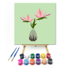 Számfestő.hu Virág Vázában - gyerek számfestő készlet – 20×20 cm (Keretre feszítve)