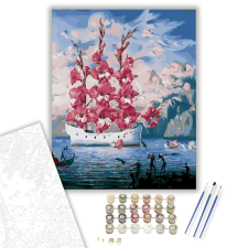 Számfestő.hu Virágvitorla - számfestő készlet – 40×50 cm (Keretre feszítve) kreatív és készségfejlesztő