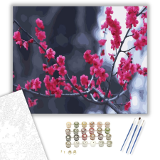Számfestő.hu Virágzó Fa - számfestő készlet – 40×50 cm (Keretre feszítve) kreatív és készségfejlesztő