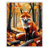Számfestő.hu Vörös Róka az Őszi Erdőben - számfestő készlet