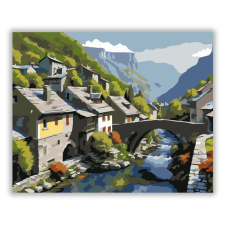 Számfestő.hu Zagori Hegyi Falu és Kőhíd - számfestő készlet kreatív és készségfejlesztő