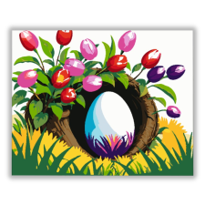Számfestő Húsvéti Dekoráció - húsvéti számfestő készlet kreatív és készségfejlesztő
