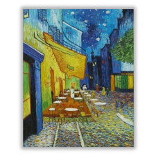 Számfestő Kávéhát Terasza Éjjel - akciós számfestő készlet (30x40cm) kreatív és készségfejlesztő