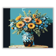 Számfestő Kék és narancssárga - számfestő készlet kreatív és készségfejlesztő