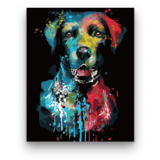 Számfestő Kutyus a színekből - számfestő készlet kreatív és készségfejlesztő