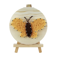 Számfestő Lepke - fonalgrafika készlet (String Art Kit, 11x11cm) kreatív és készségfejlesztő