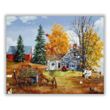 Számfestő Mesebeli farm - számfestő készlet kreatív és készségfejlesztő