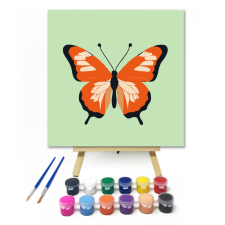 Számfestő Narancs pillangó - gyerek számfestő készlet kreatív és készségfejlesztő