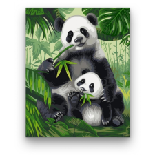 Számfestő Pandák - számfestő készlet kreatív és készségfejlesztő