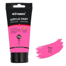 Számfestő Rózsaszín Akrilfesték - Motarro, (75ml) kreatív és készségfejlesztő