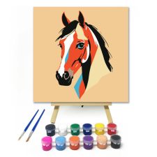 Számfestő Színes ló - gyerek számfestő készlet kreatív és készségfejlesztő