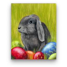 Számfestő Szürke Nyuszi - húsvéti számfestő készlet kreatív és készségfejlesztő