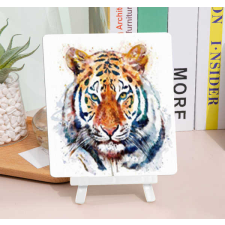 Számfestő Tigris fehérben - gyémántszemes tábla kirakó kreatív és készségfejlesztő