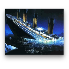 Számfestő Titanic drámája - számfestő készlet kreatív és készségfejlesztő