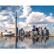 Számfestő Toronto Panoráma - vászonkép grafika, keretezett kép