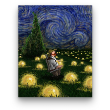 Számfestő Van Gogh éjjeli fény - számfestő készlet kreatív és készségfejlesztő
