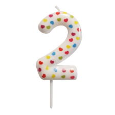  Számgyertya – 2 – Szív party kellék