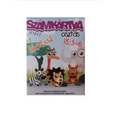 Számkártya – fejlesztő játék – osztás témakör (BBKM) kártyajáték