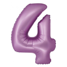 Számok Lavender Matt, Levendula 4-es szám fólia lufi 76 cm party kellék