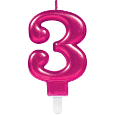 Számok Pink számgyertya 3-as tortagyertya party kellék