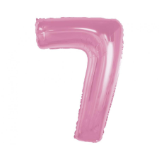 Számok Rózsaszín 7-es Light Pink szám fólia lufi 92 cm party kellék