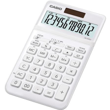 Számológép, asztali, 12 számjegy, CASIO "JW 200SC", fehér számológép