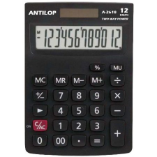 Számológép asztali 12 számjegy nagy, döntött kijelző Antilop A-2618 számológép