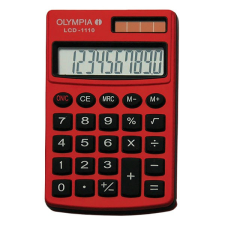 Számológép zseb OLYMPIA LCD-1110 10 digit piros számológép