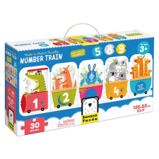  Számos vonat puzzle - Number train - Banana Panda puzzle, kirakós