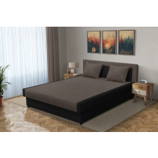  Szandra franciaágy fekete és mély földszürke szövet lenyűgöző 4 méretben ágy és ágykellék