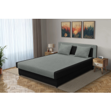  Szandra franciaágy fekete és óezüst szövet lenyűgöző 4 méretben ágy és ágykellék