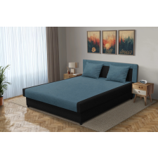  Szandra franciaágy fekete és szürkés kadét szövet lenyűgöző 4 méretben ágy és ágykellék