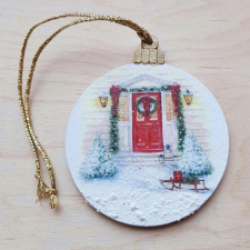 Szánkó ajándékokkal. Karácsonyfadísz, 8 cm karácsonyfadísz