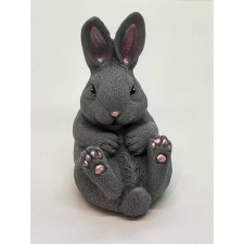  Szappan - Szürke nagy nyuszi szappan - organza szatyorban - 14. szappan