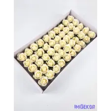  Szappanrózsa fej 50 db/doboz 4x3,5 cm - Krém dekorációs kellék