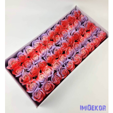  Szappanrózsa fej 50 db/doboz 5,5x5 cm - Levendula-Piros ajándéktárgy