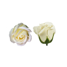  Szappanrózsafej 6 cm halványsárga dekoráció