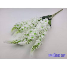  Szarkaláb 5 ágú selyem csokor 57cm - Fehér dekorációs kellék