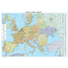 Szarvas András Európa országai keretezett falitérkép Szarvas 1:3 750 000 125x85 térkép