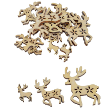  Szarvas fa 3-5-7cm natúr 15db-os dekorációs kellék