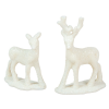  Szarvas műa glitteres fehér M5-7cm 2db-os