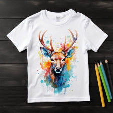  Szarvas póló (Gyerek)(Színes) gyerek póló