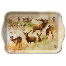 Szarvasok műanyag kistálca - 21x13 cm - Collage of Deers konyhai eszköz