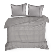  Szatén lepedő 200x220 hímzett 4 ezüst egyszínű eurofüggöny lakástextília