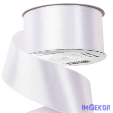  Szatén szalag 50 mm x 22.86 m - Fehér dekorációs kellék