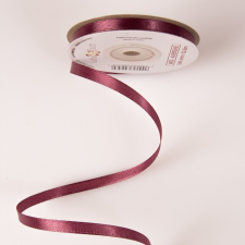  Szatén szalag 6mm x 22.86m - Padlizsánlila dekorációs kellék