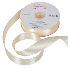  Szatén szalag Ivory 25mmx50m dekorációs kellék