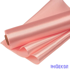 Szatén tekercs 23cm x 10m - Púder rózsaszín dekorációs kellék